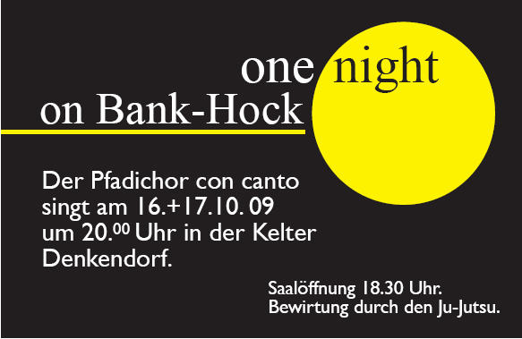 Einladung Denkendorfer Pfadichor Con Canto 2009-10-16/17