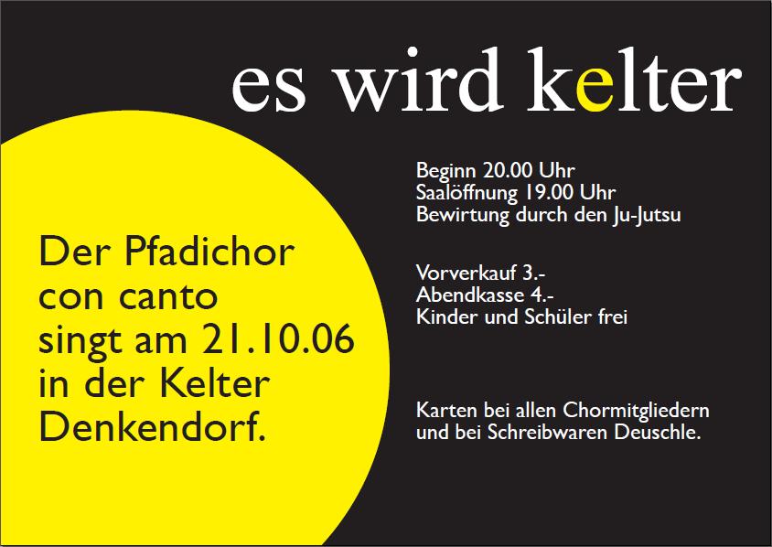 Einladung Denkendorfer Pfadichor 2006-10-21